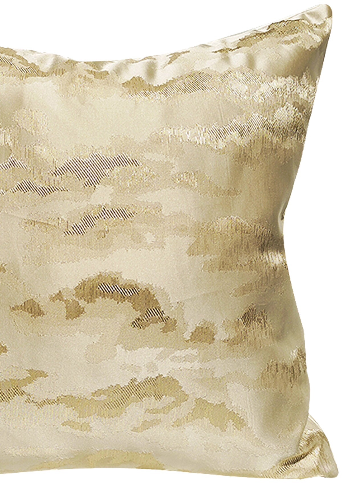 Opulent gold cushion cover uk with hidden zipper closure