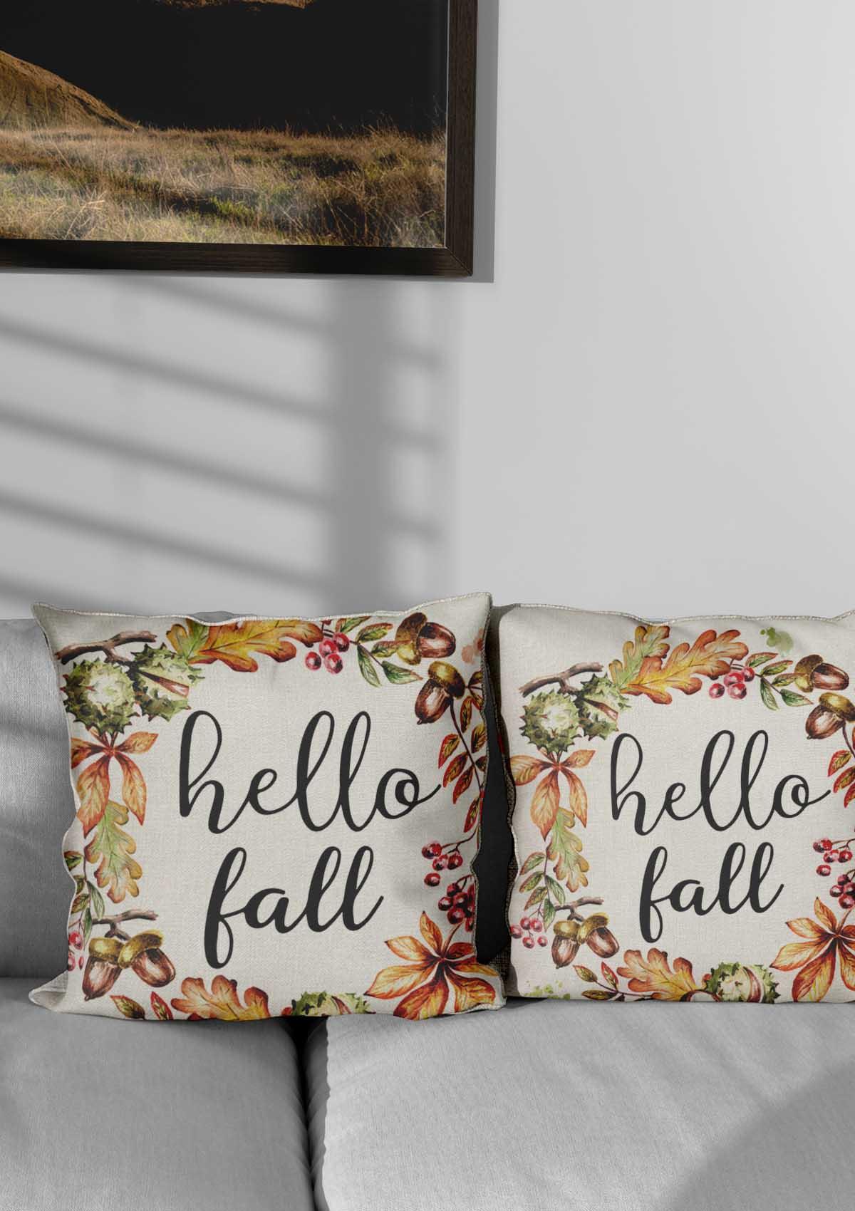 Autumn "Fall's Warmth" Coloured Cushion Covers