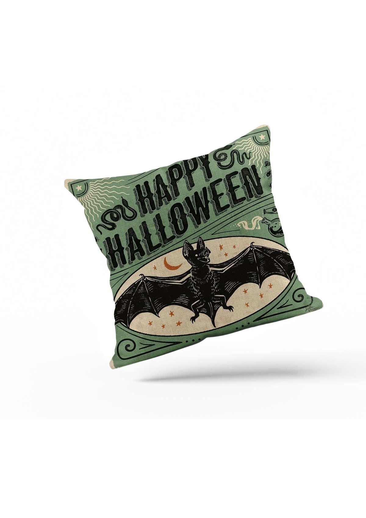 Bat Cushion Cover Halloween | CoverMyCushion 45x45cm / No thanks - cover only