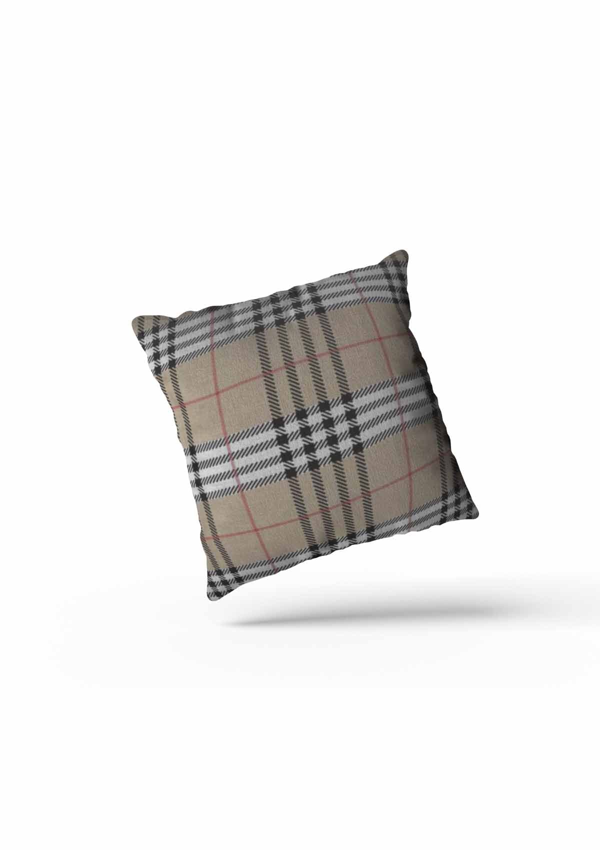 Beige "Highland" Tartan Cushion Covers