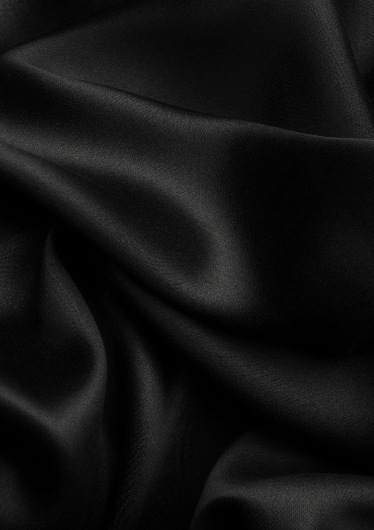 Black Satin Fabric | CovermyCushion Black / 150cmx1yard