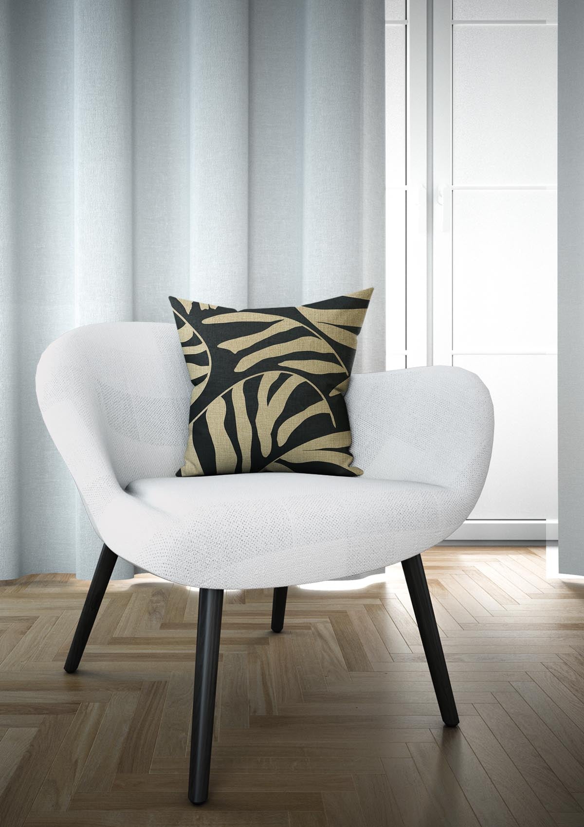 Black & White "Elegance" Art Deco Cushion Covers UK