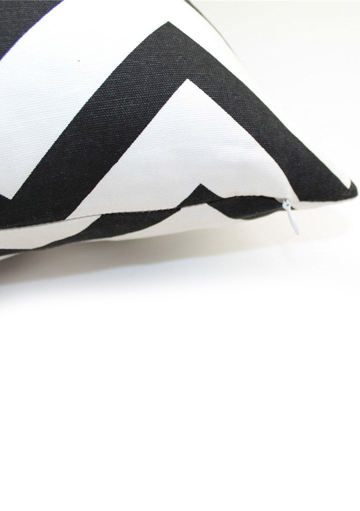 Stylish and comfortable black and white stripe cushion cover for home interiors