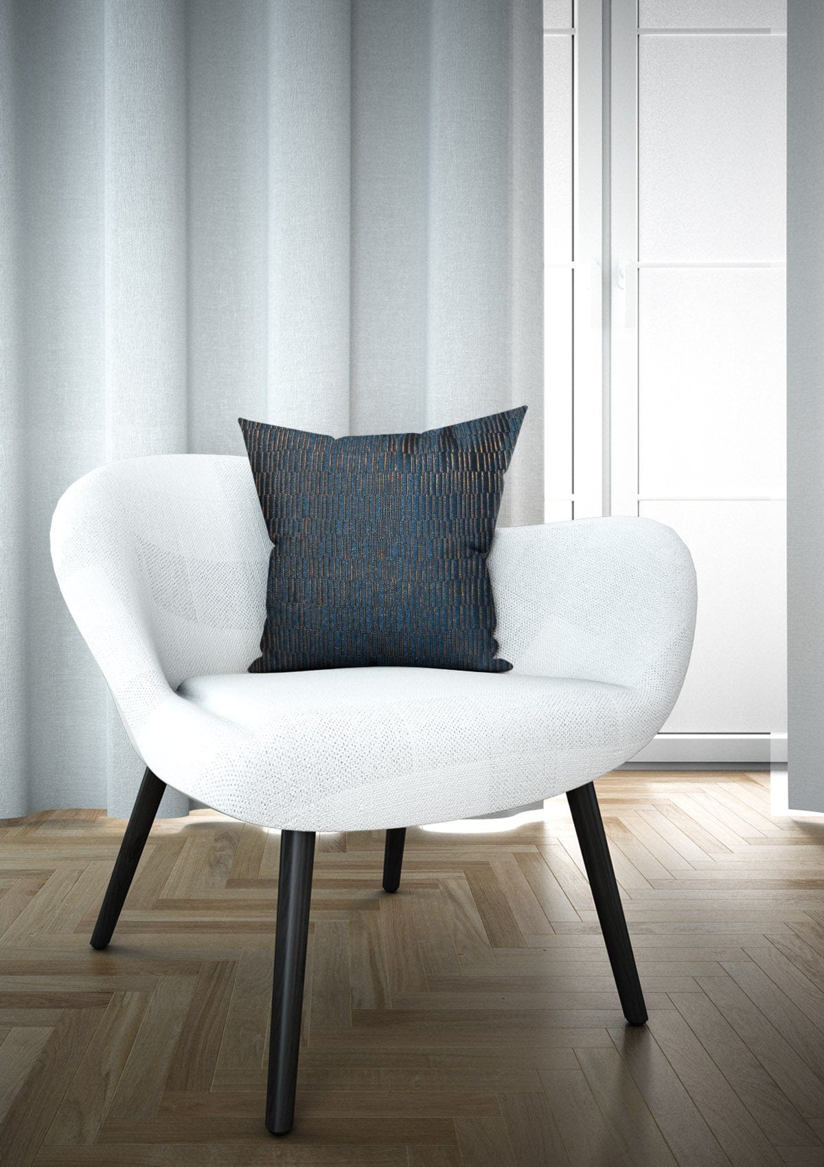 Blue and Gold Cushion Covers | CovermyCushion 30x50cm / Blue and Gold / No thanks - cover only
