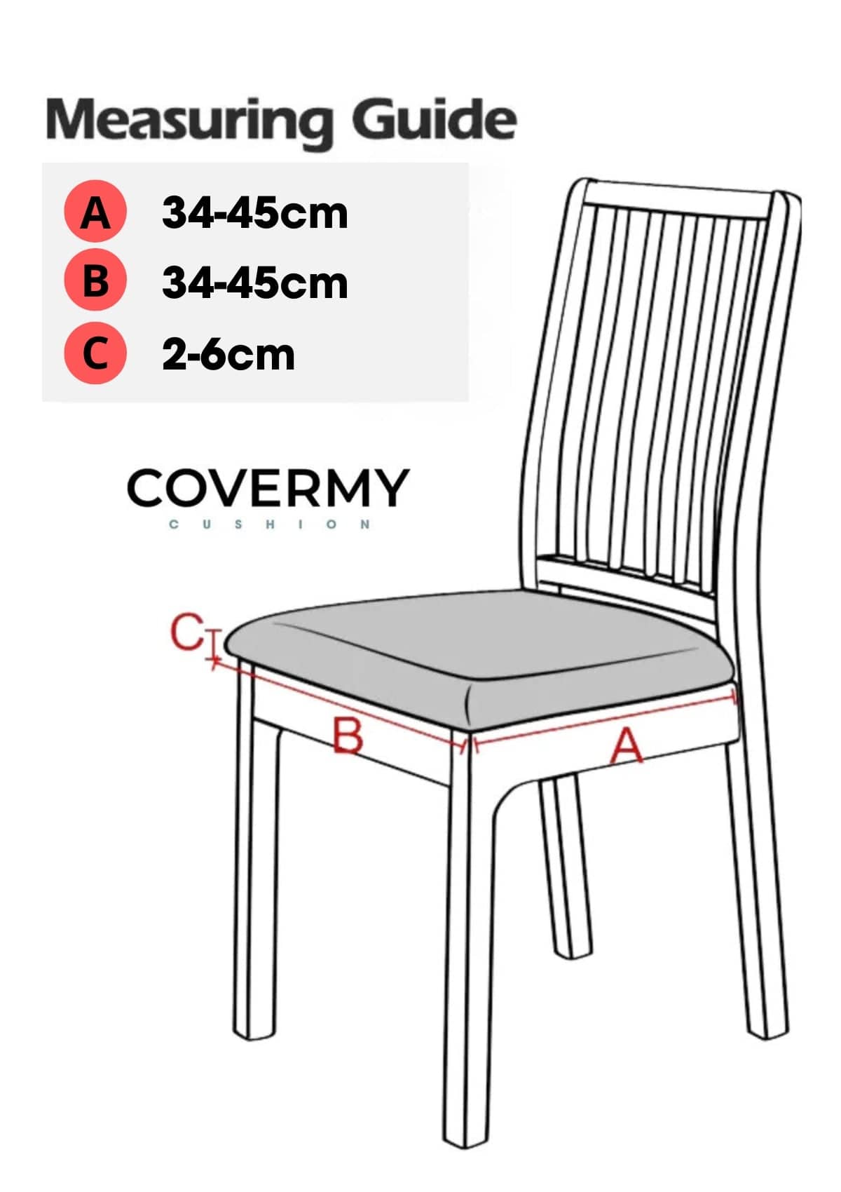 Chair Cushion Covers Indoor | CovermyCushion Brown