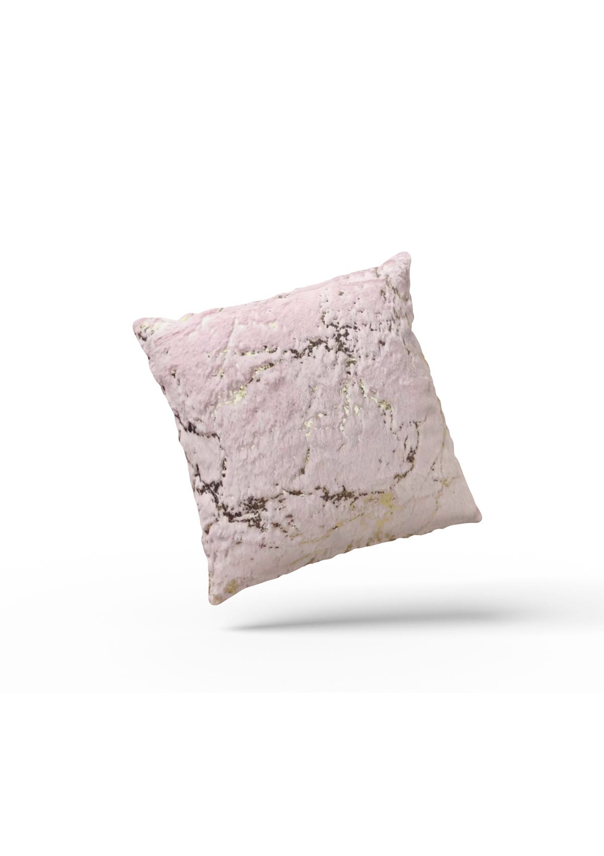 Elegant rose gold cushion cover with soft texture