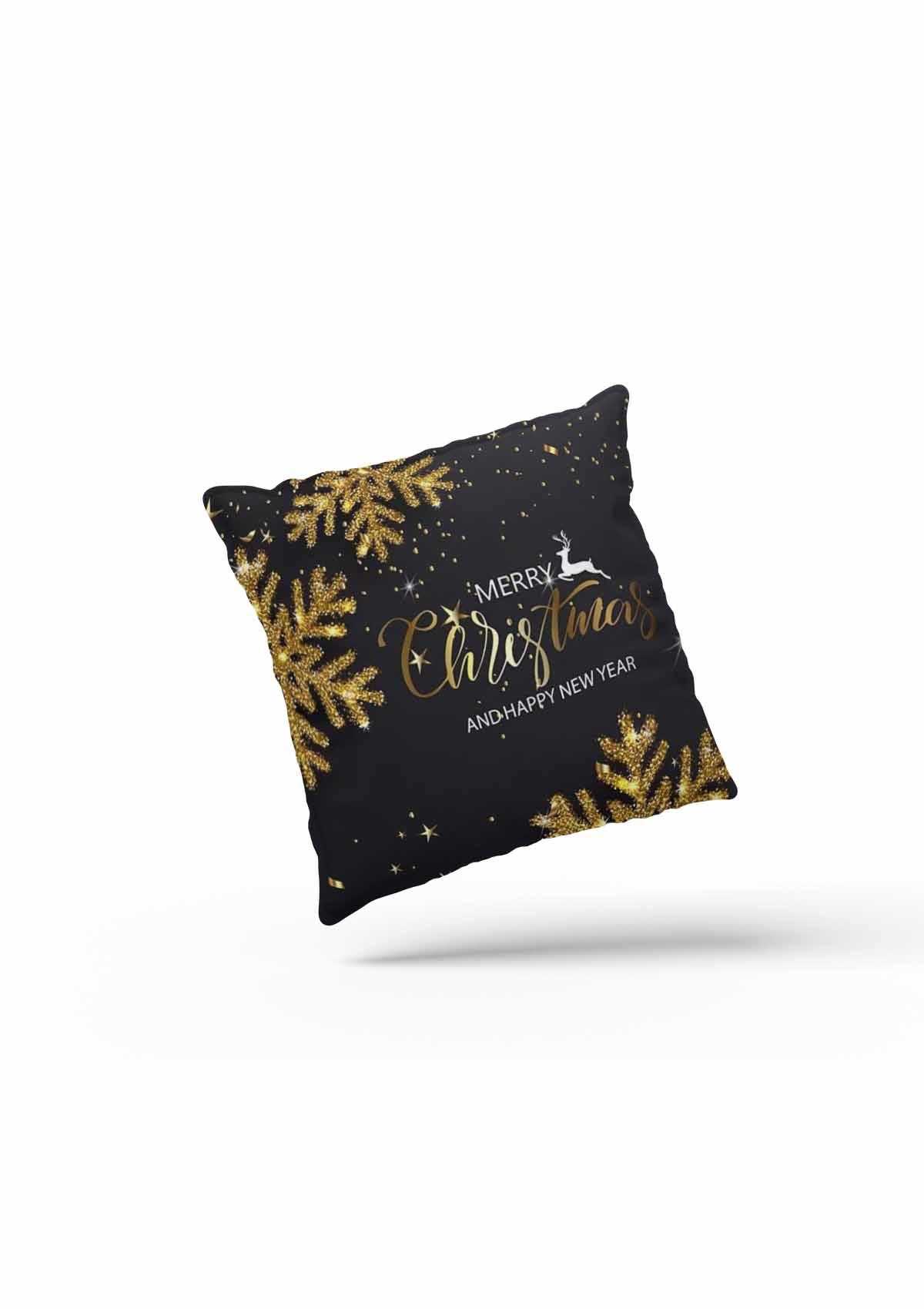 Gold Christmas Cushion Covers | CoverMyCushion 45x45 / No thanks - cover only