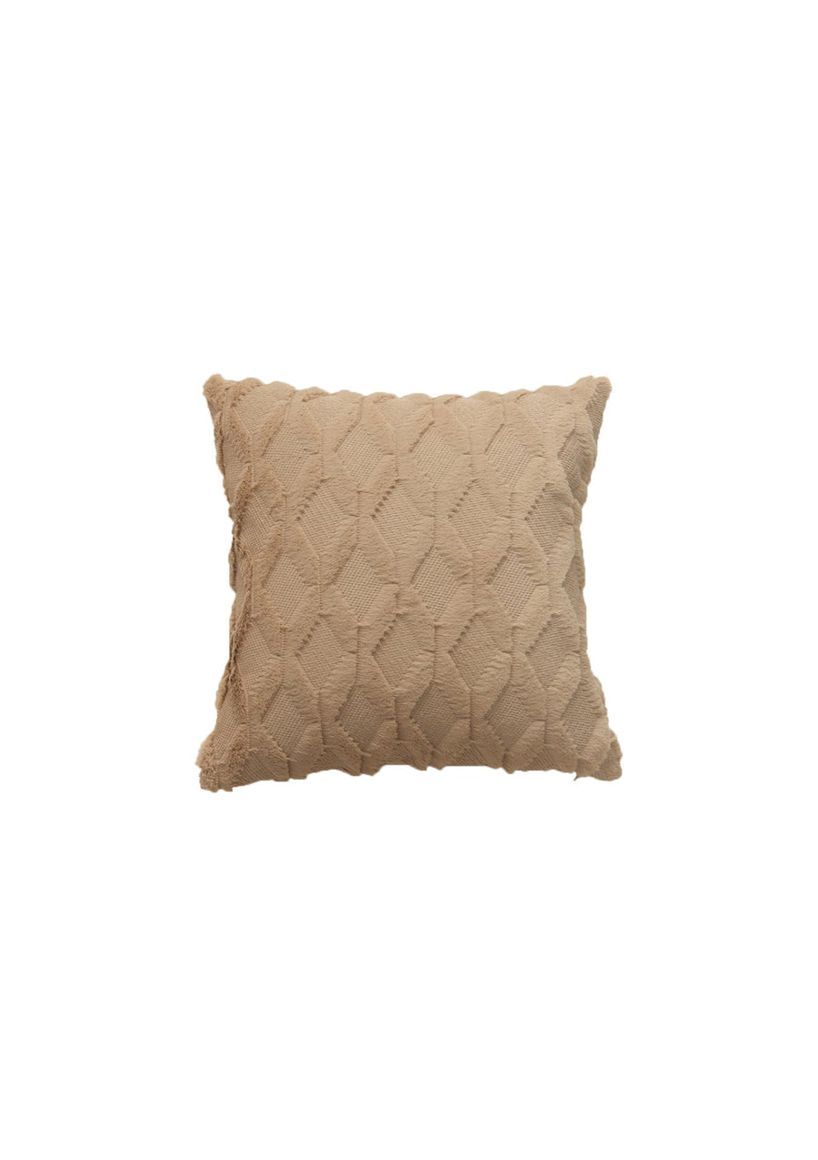 Light Brown Fluffy Faux Fur Cushion Covers | CovermyCushion