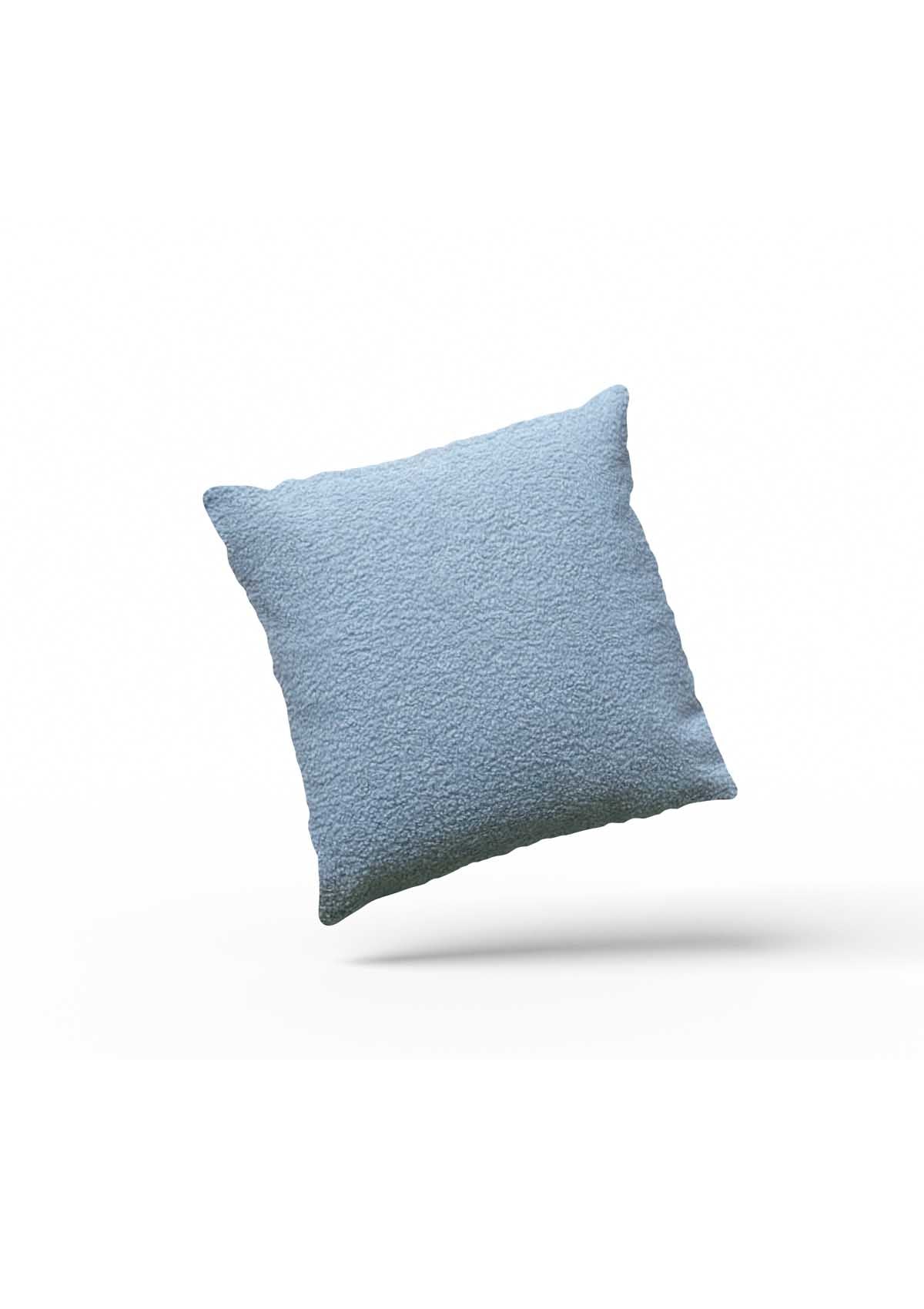 Duck Egg Blue AzureMist Faux Fur Cushion Cover