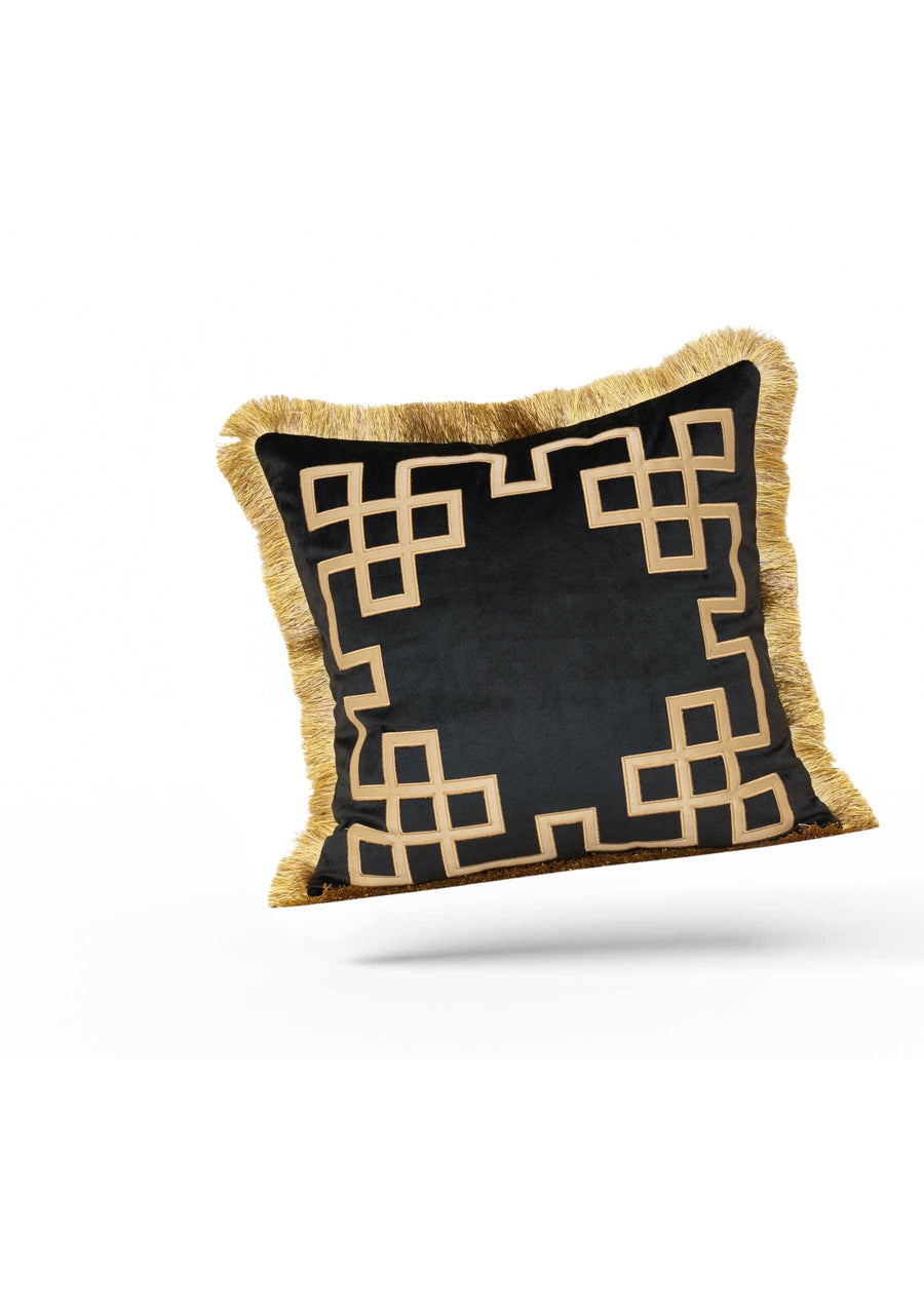 Luxury Cushion Covers Black | CoverMyCushion 45x45cm / Black / No thanks - cover only