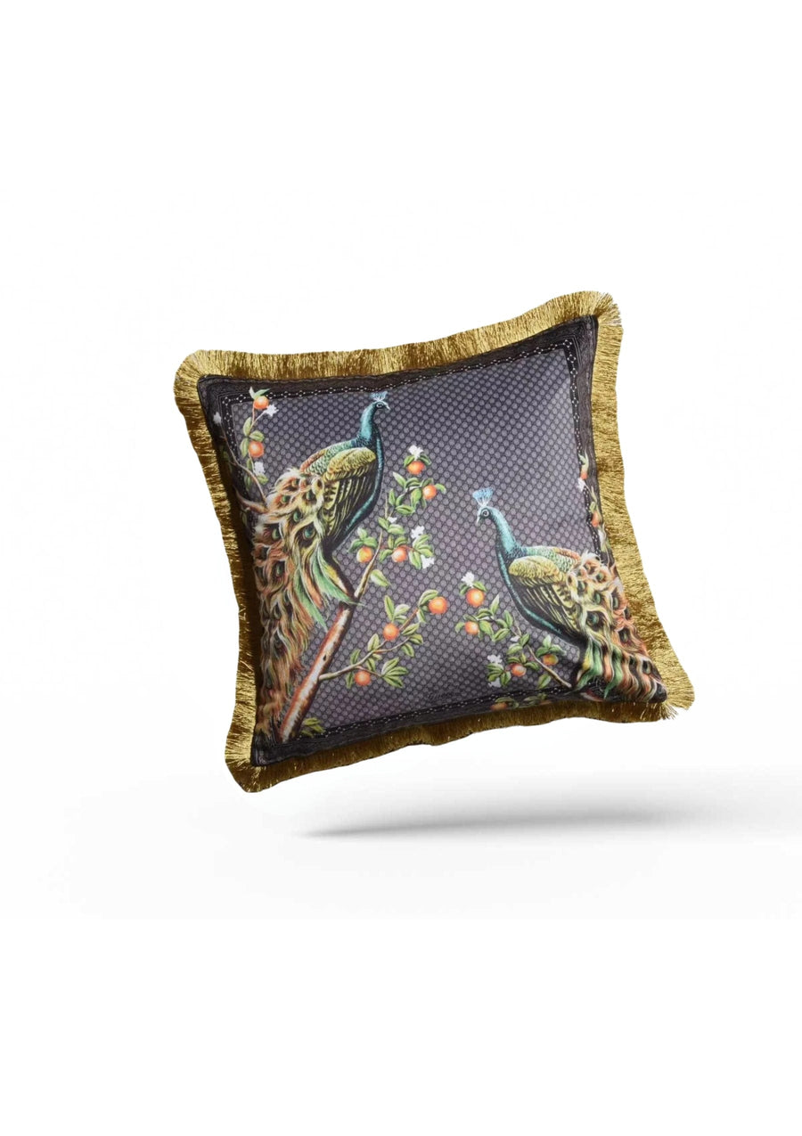 Peacock Cushion Covers UK | CoverMyCushion 45x45cm / No thanks - cover only