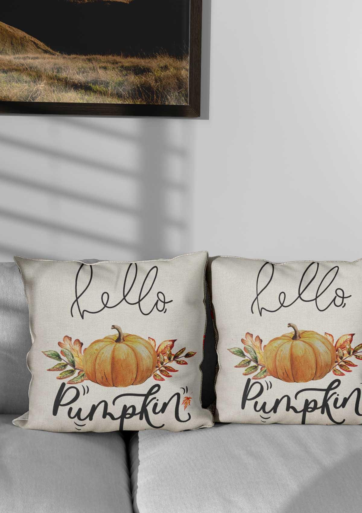 Pumpkin "Fall Inspired" Cushion Cover