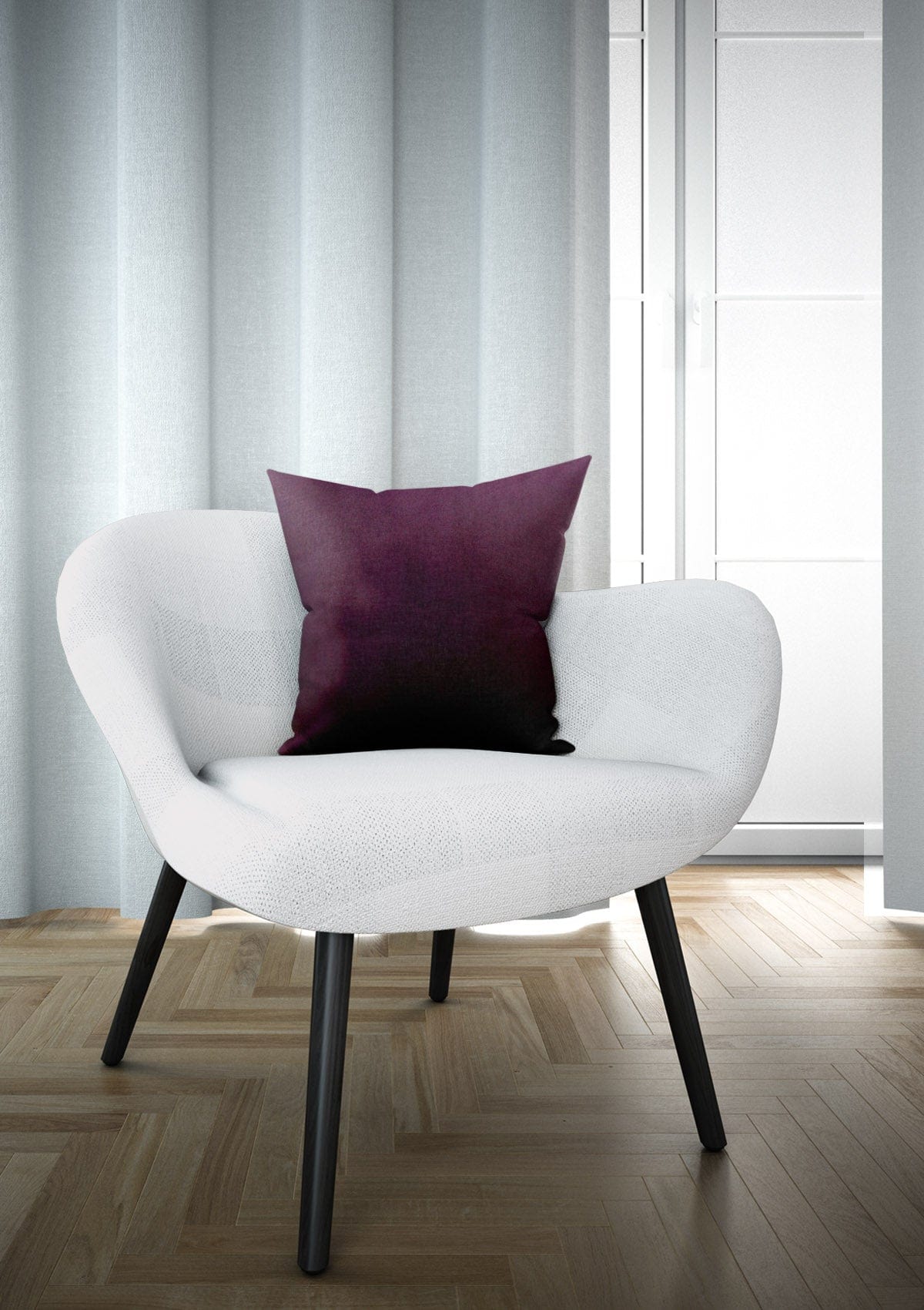 Purple Velvet Cushion Covers | CovermyCushion 40x40cm / Deep Purple / No thanks - cover only