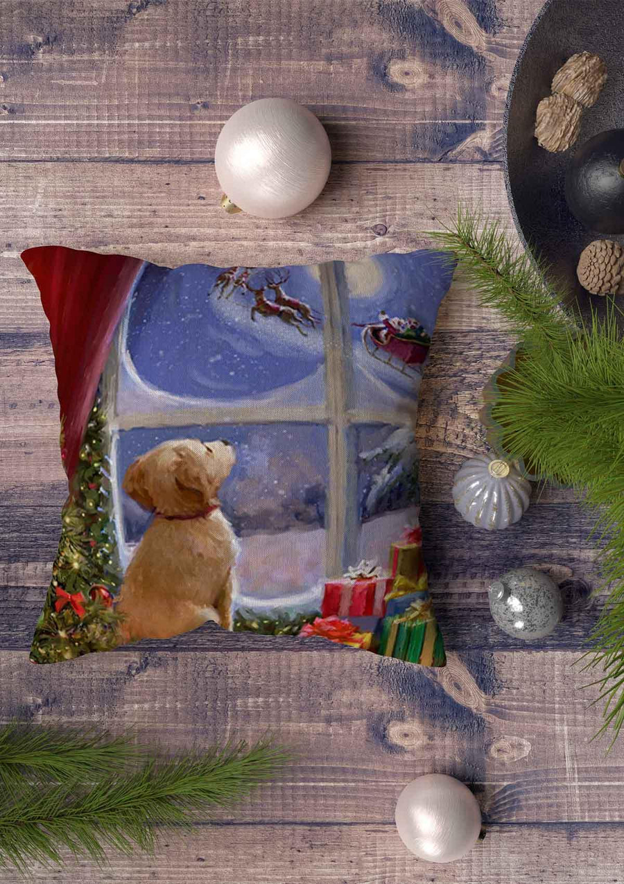 Santa with Reindeer Christmas Cushion Cover | CoverMyCushion
