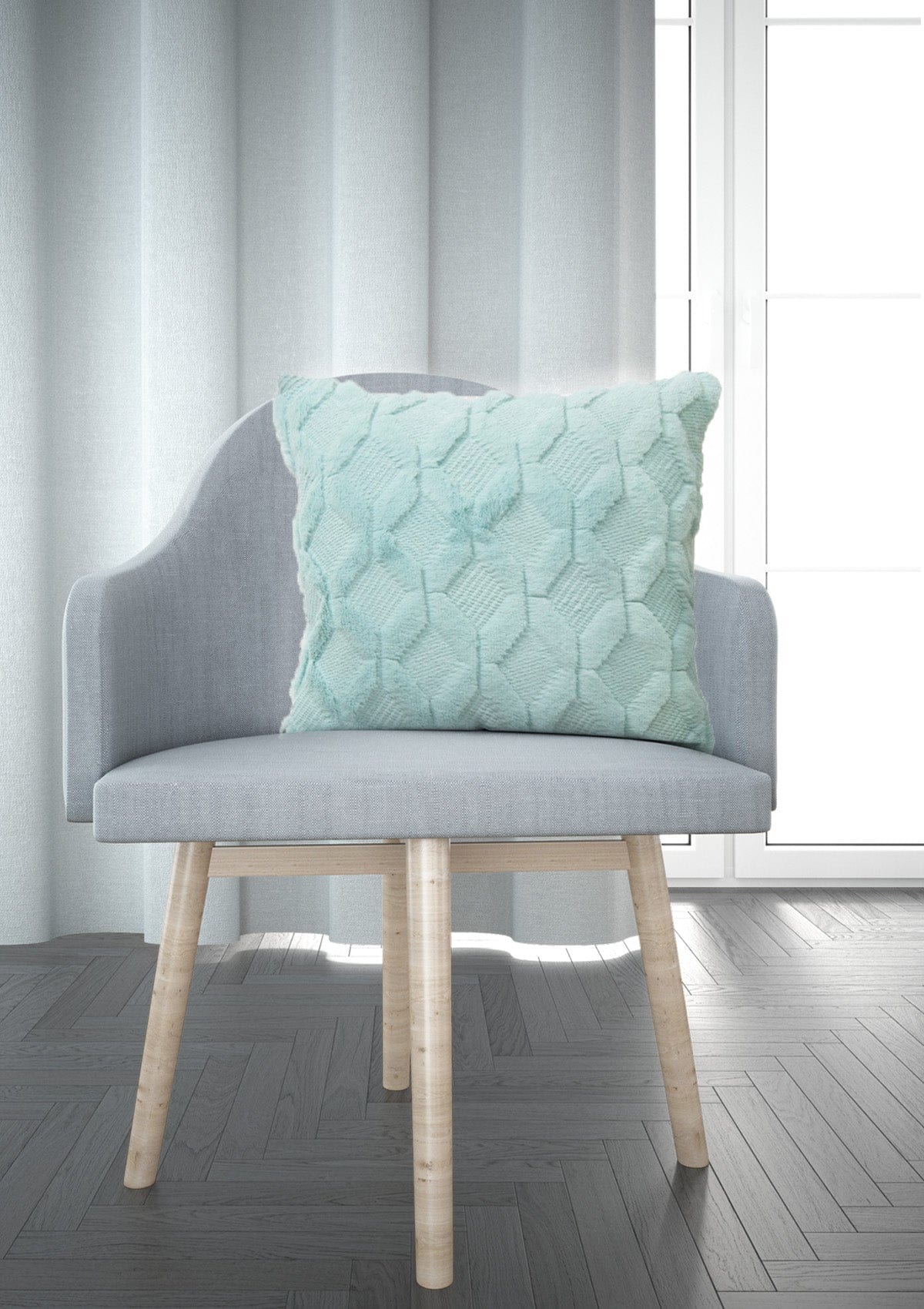 Teal Elegance Fluffy Cushion Covers | CovermyCushion 30x50cm / Teal / No thanks - cover only