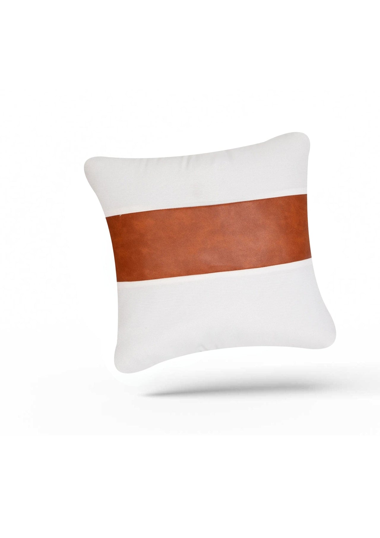 White Leather Cushion Covers | CoverMyCushion 45x45cm / No thanks - cover only