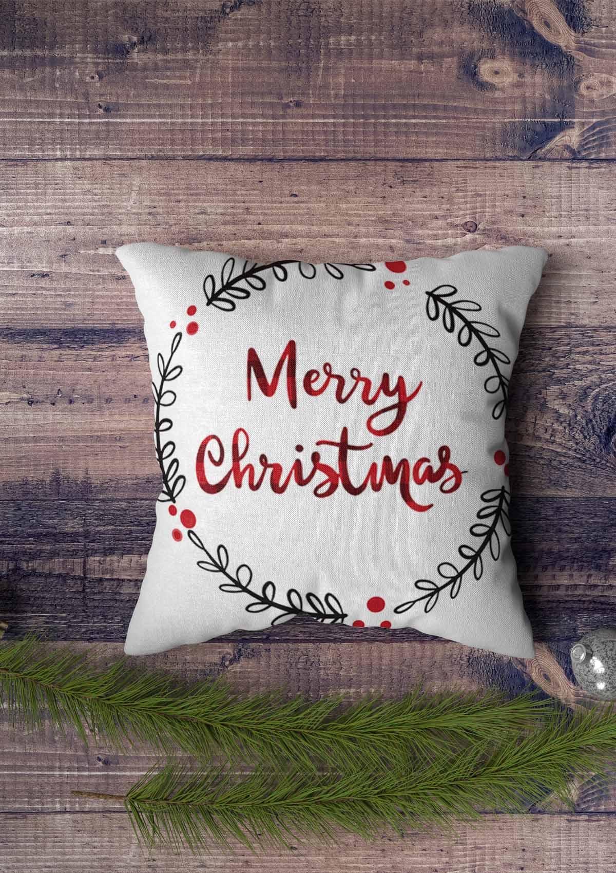 White Christmas Cushion Covers - Elevate your holiday decor with our collection of elegant white Christmas cushion covers. Explore a variety of designs capturing the essence of the winter season.