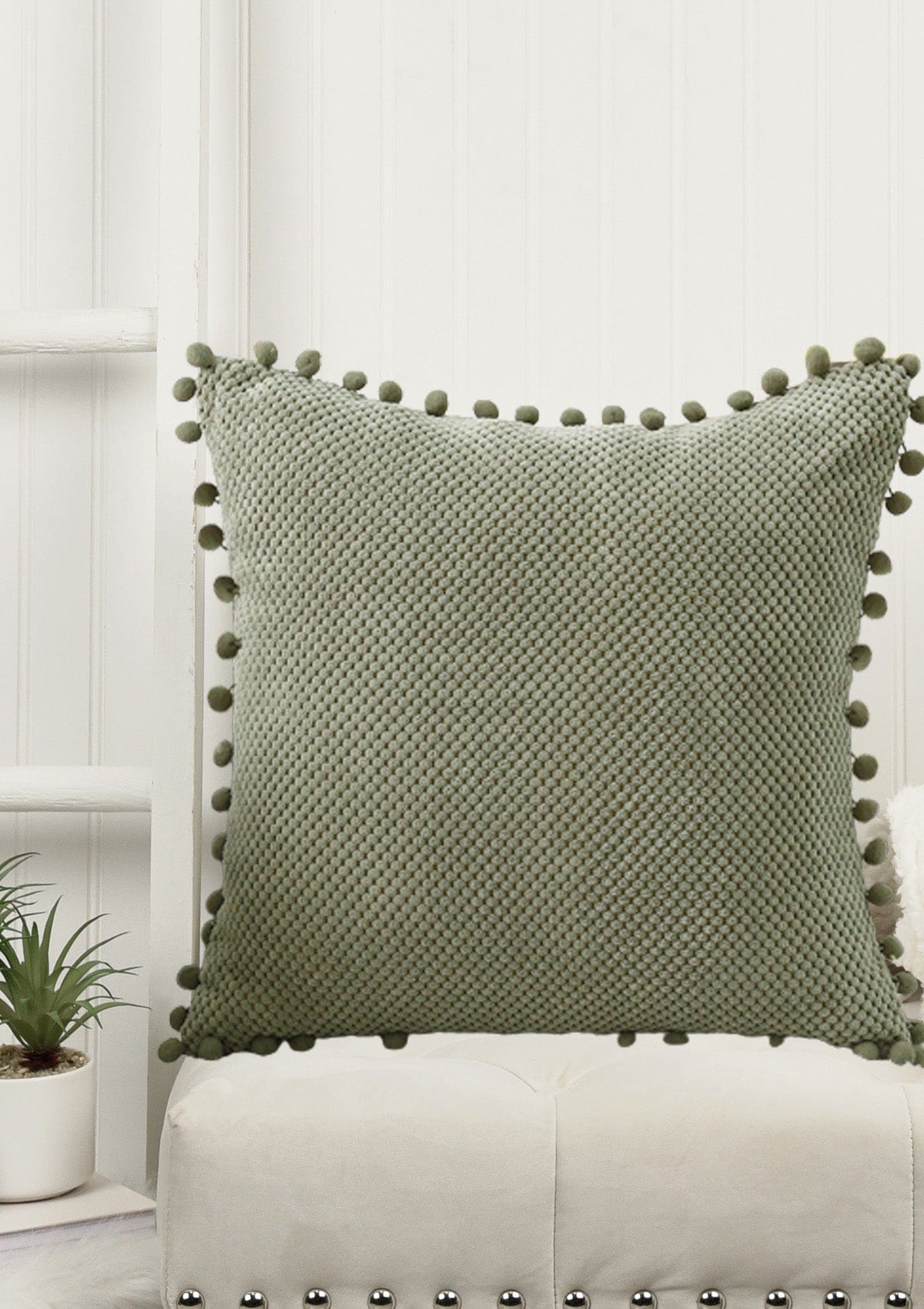 Sage green chair online pads