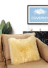 Cream Sheepskin Cushion Cover | CovermyCushion 40x40cm / Cream
