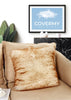 Faux Sheepskin Cushion Cover | CovermyCushion 40x40cm / White yellow / No thanks - cover only