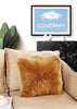 Sheepskin Cushion Cover Mocha | CovermyCushion 40x40cm / Mocha