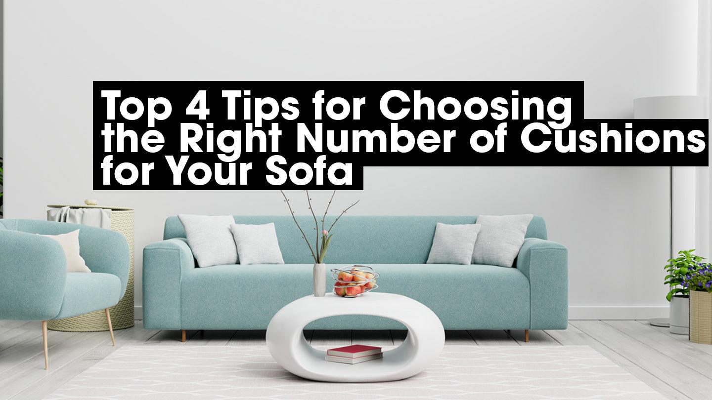 Top 4 Tips for Choosing the Right Number of Cushions for Your Sofa - CoverMyCushion