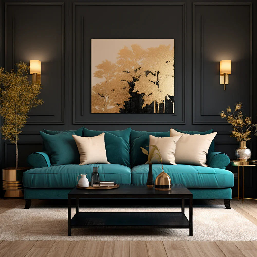 Creamy Serenity Cushion Covers   on Blue Sofa