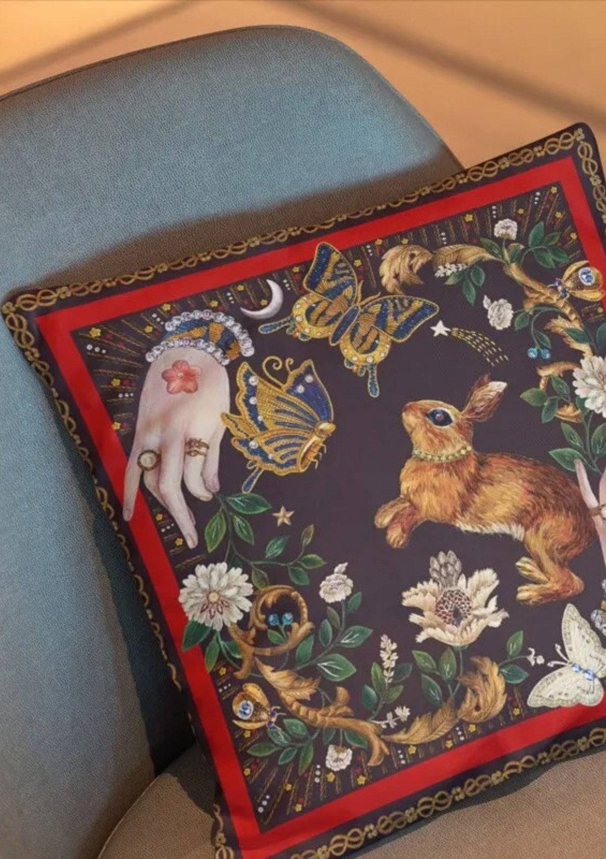 EnchantedFloral Cushion Cover