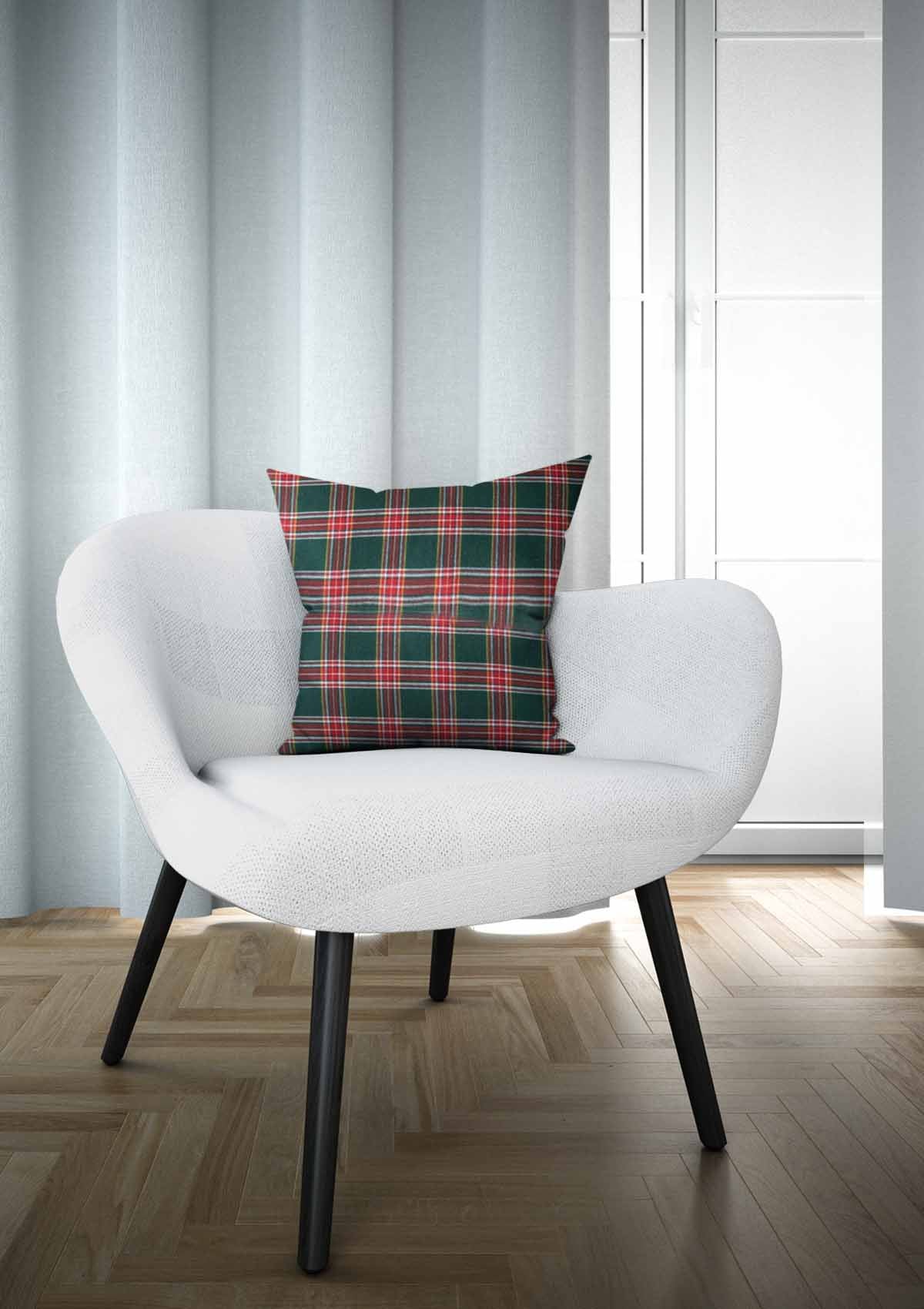 Red and Green Tartan Cushion Covers