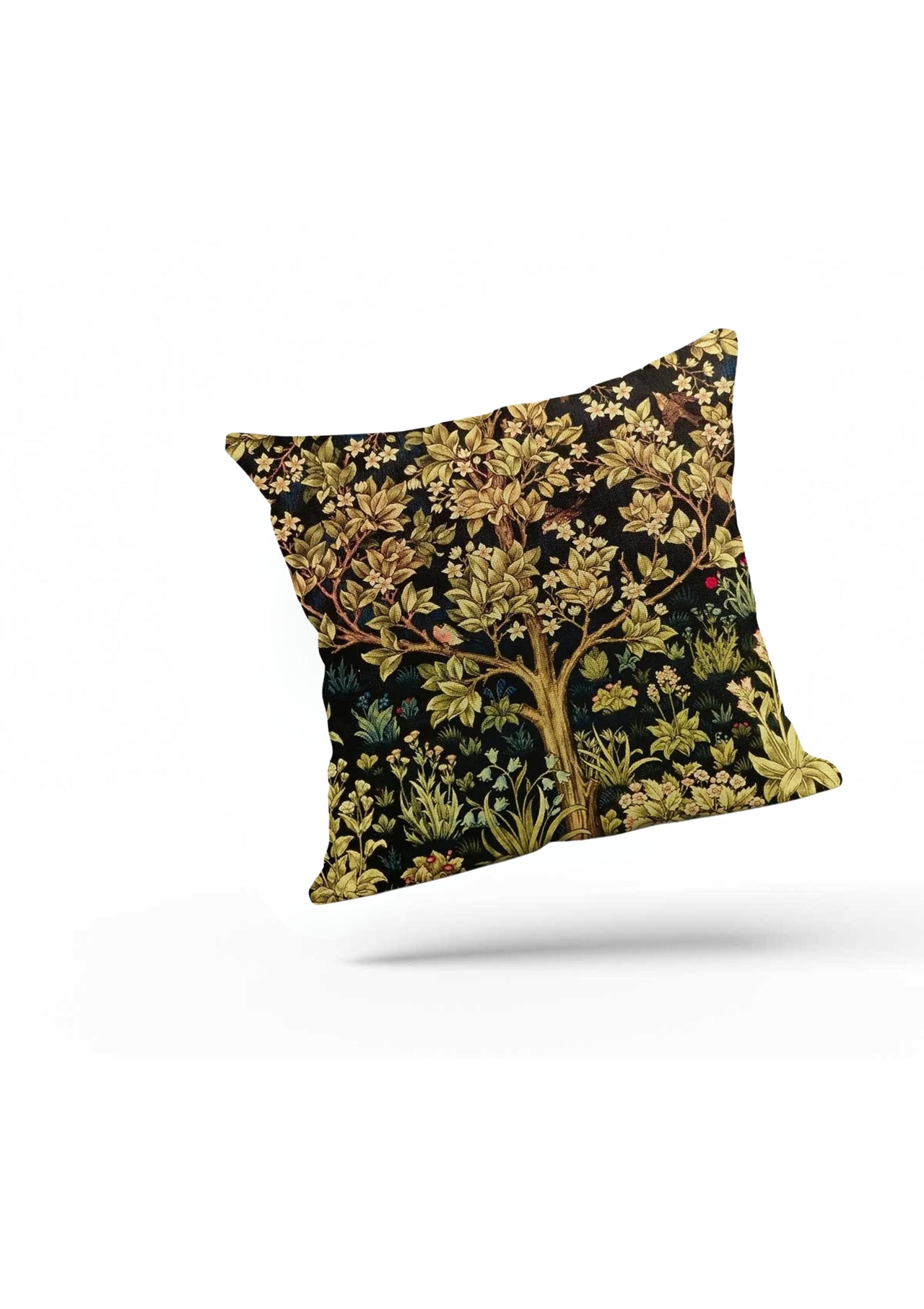 NatureTranquil Tree Cushion Cover