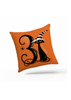 Witchy Cat Halloween Throw Pillow