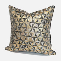 Thumbnail for Black and Gold GeoLuxe Cushion Covers