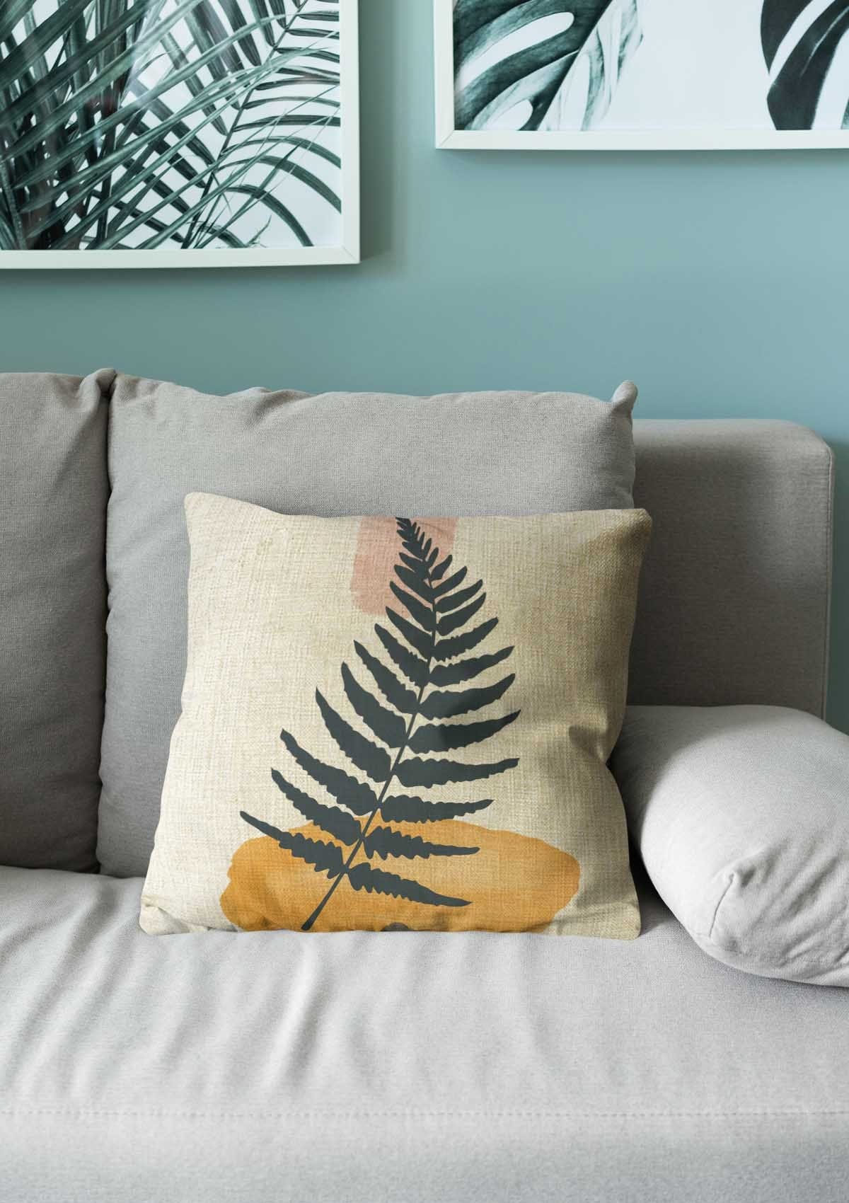 Abstract Print Cushion Cover 40x40cm / No thanks - cover only