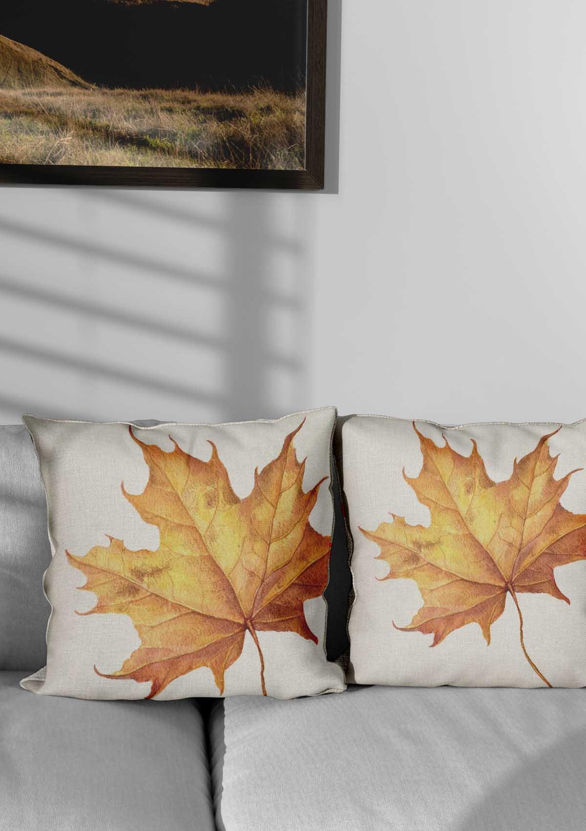 Autumn Leaves Cushion Covers | CoverMyCushion 45x45cm / No thanks - cover only