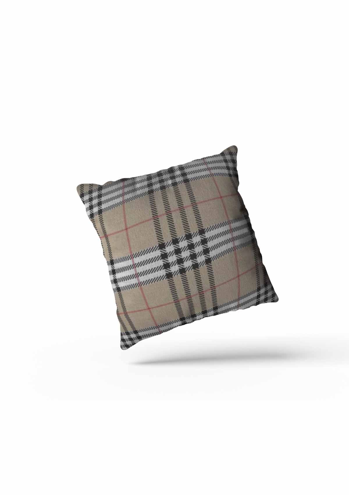 Beige Tartan Cushion Covers | CoverMyCushion