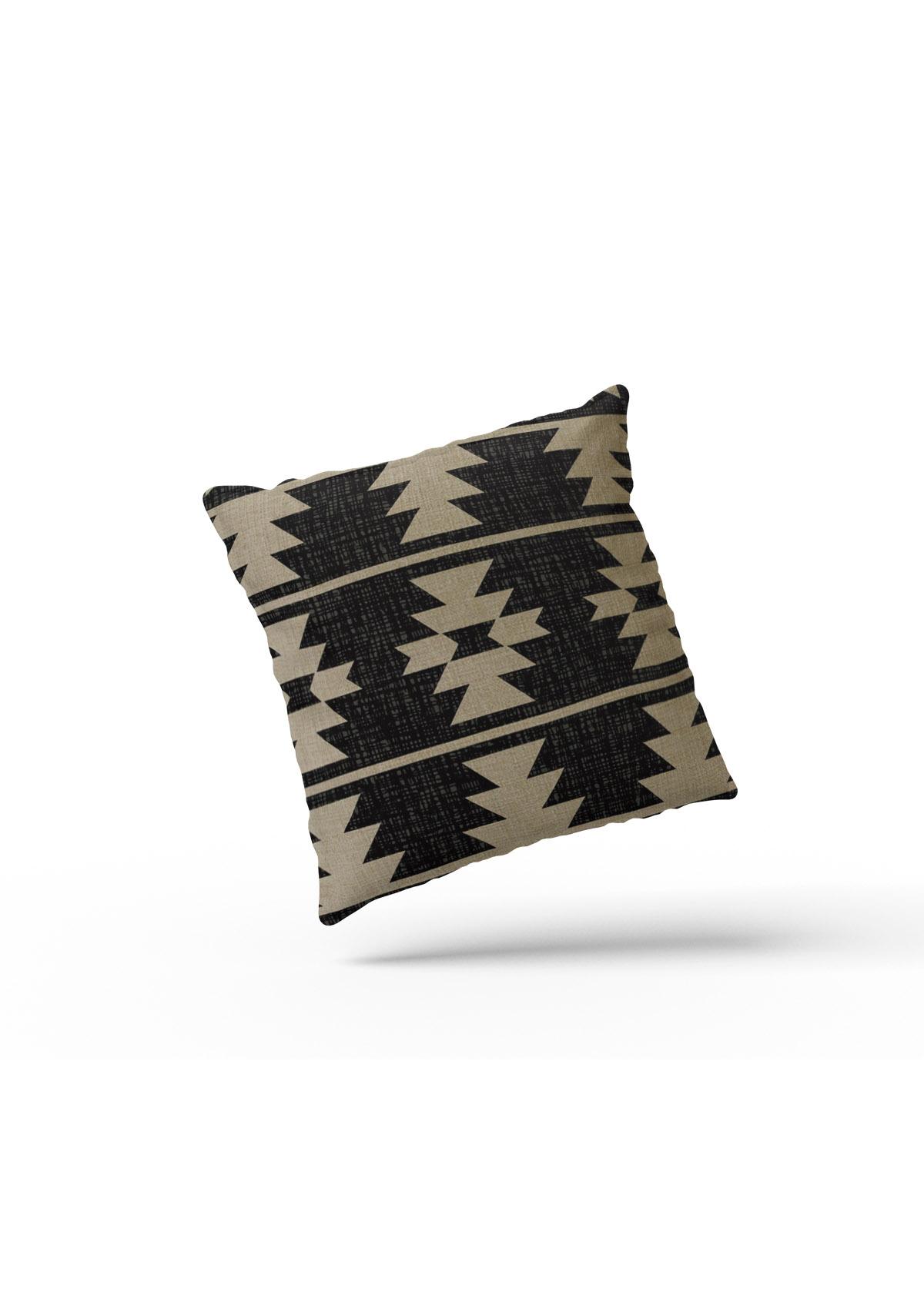 Black and White Aztec Cushion Covers | CoverMyCushion 40x40cm / No thanks - cover only