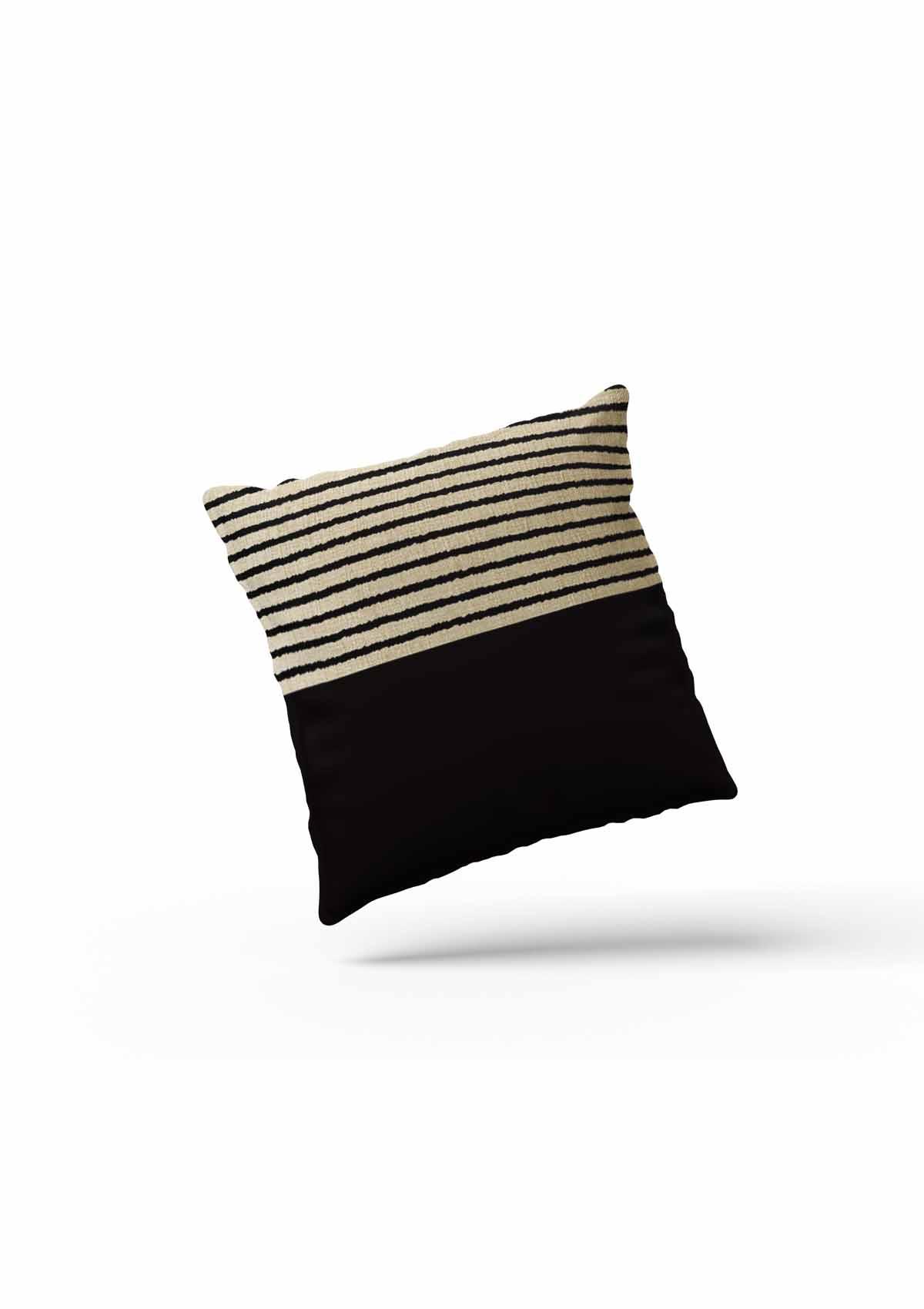 Black and White Cushion Covers UK | CoverMyCushion 40x40cm / No thanks - cover only