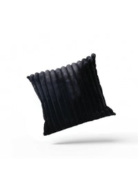 Thumbnail for Black Faux Fur Cushion Cover | CovermyCushion 45x45cm / Black / No thanks - cover only