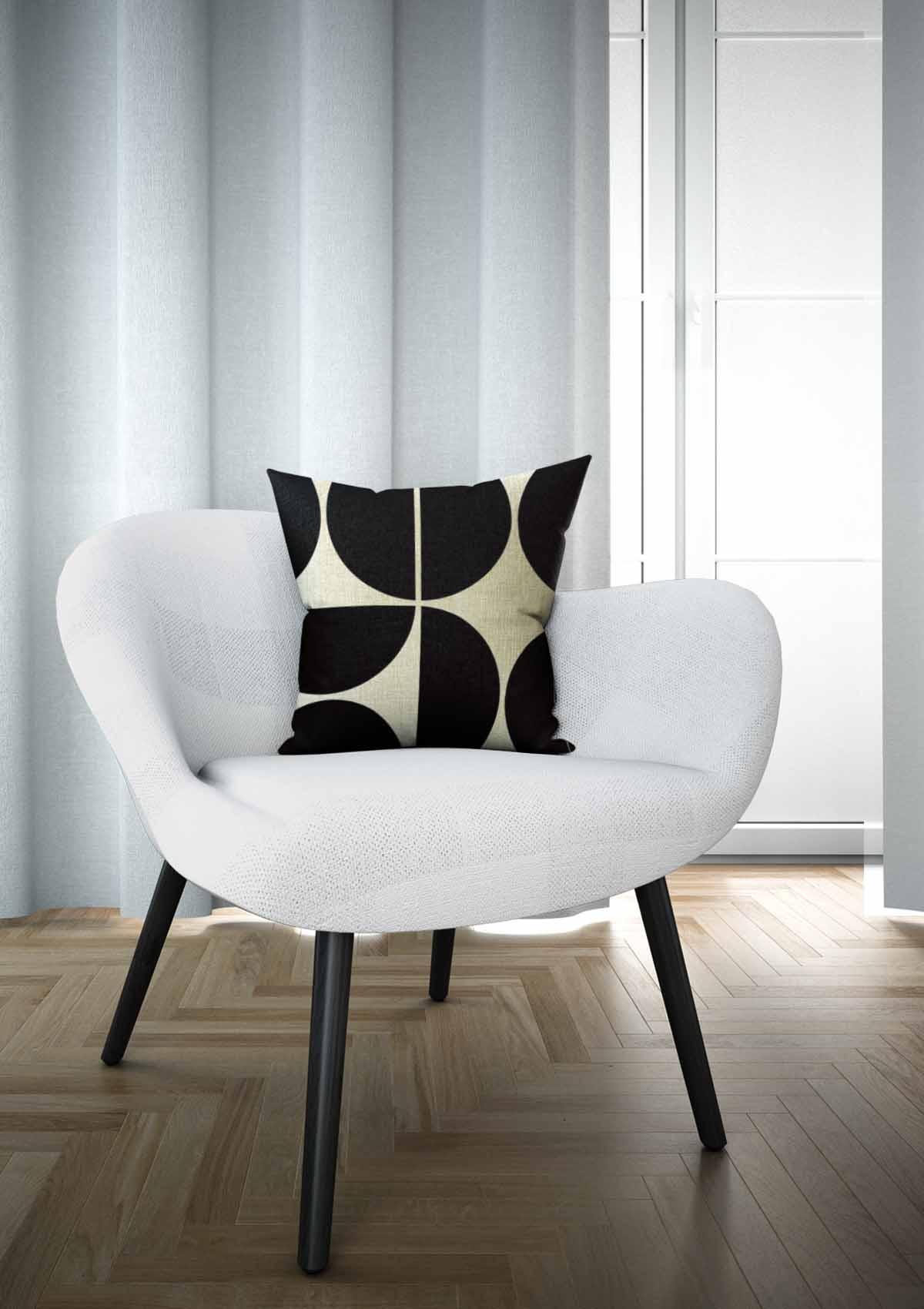 Black and White "Harmony" Cushion Covers 50x50