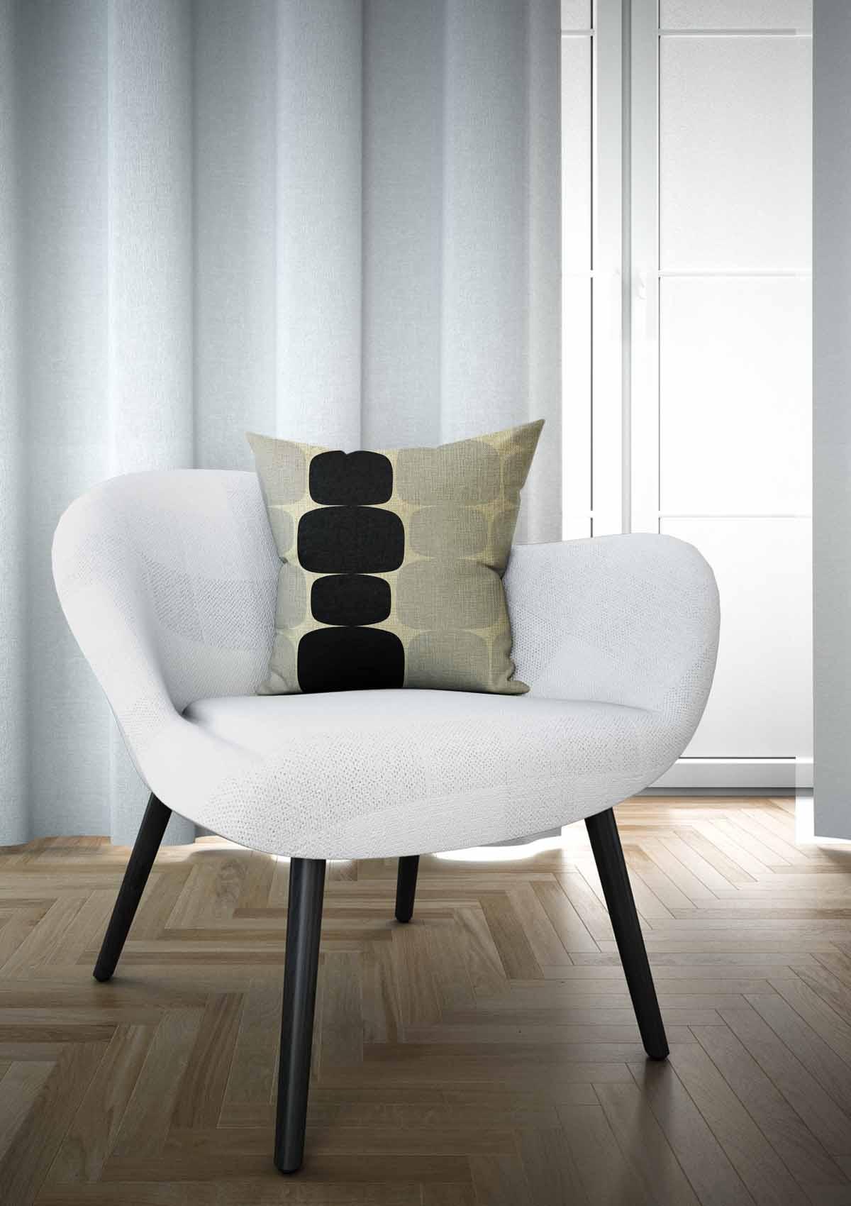 Black White and Grey "Modern" Cushion Covers
