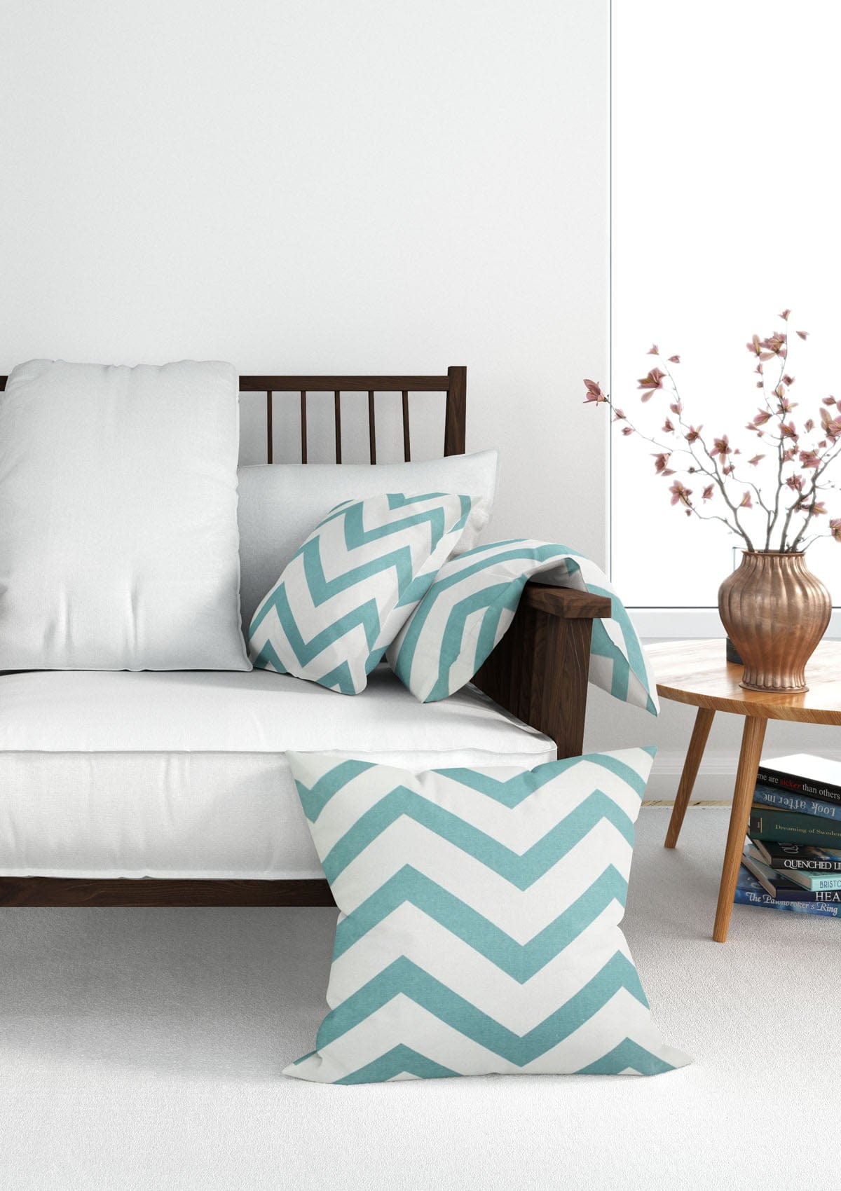 Blue and White Striped Cushion Covers | CoverMyCushion