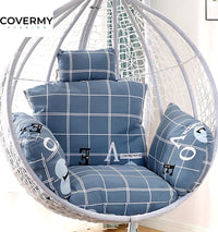 Thumbnail for Checked Cushion Cover for Rocking Chair | CoverMyCushion S - Unfilled