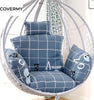 Checked Cushion Cover for Rocking Chair | CoverMyCushion S - Unfilled