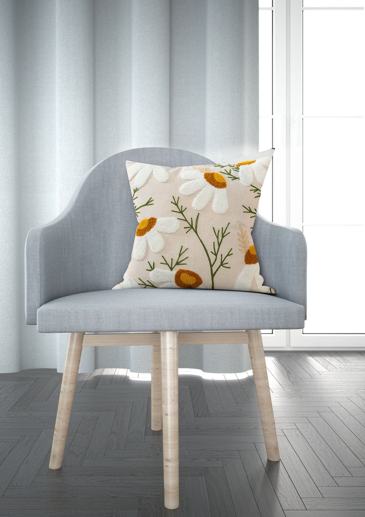 Cream and Floral Cushion Covers | CovermyCushion