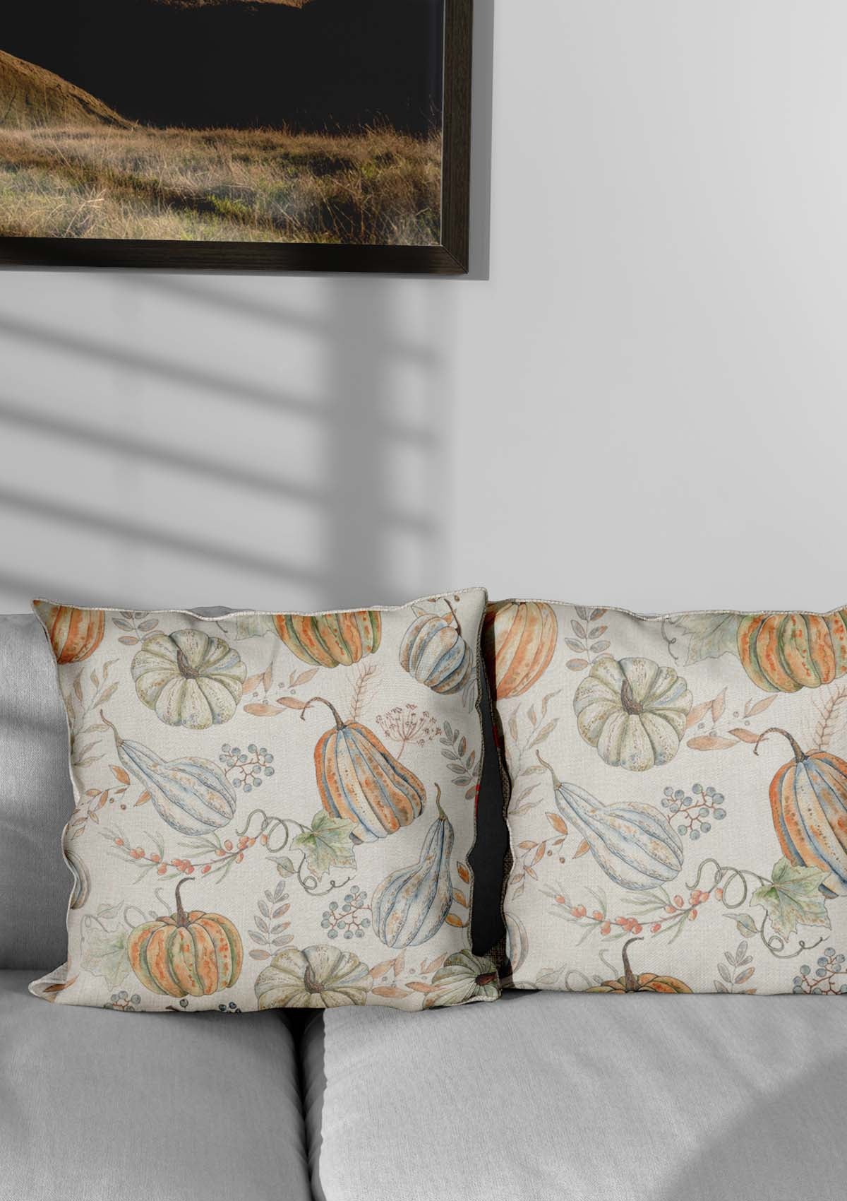 cushion covers in autumn colours