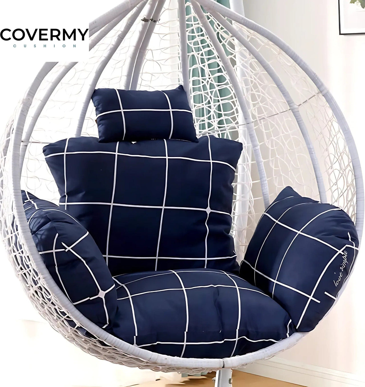 Egg Chair Cushion Cover​ | CoverMyCushion S - Unfilled