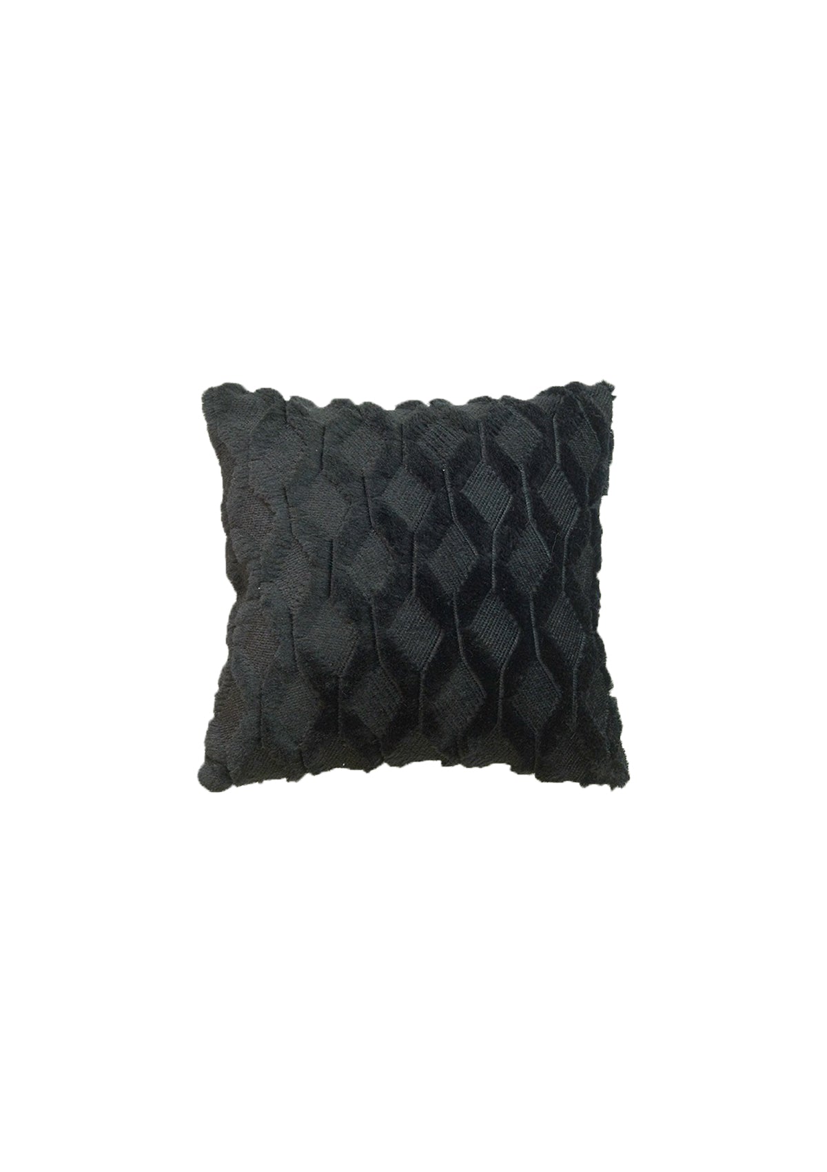 Elegant Black Fluffy Cushion Covers | CovermyCushion