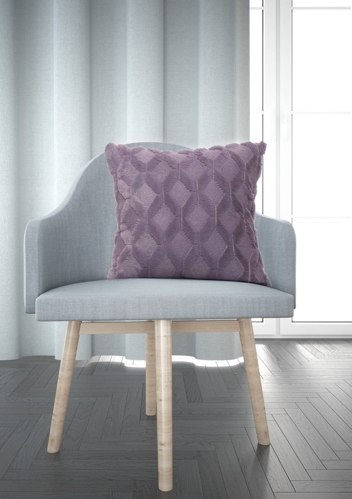 Fluffy Cushion Covers: Vibrant Purple Softness | CovermyCushion