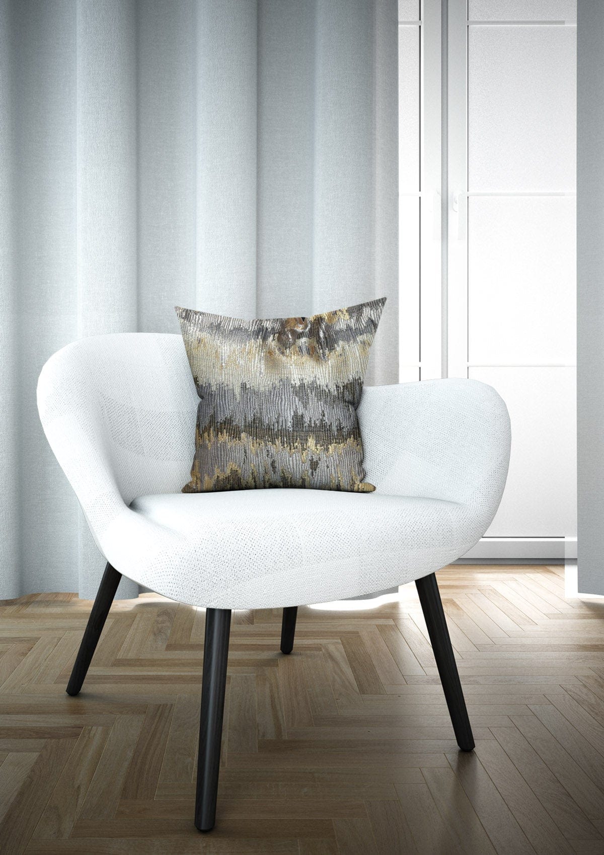Grey and Gold Cushion Covers | CovermyCushion 30x50cm / Grey and Gold / No thanks - cover only