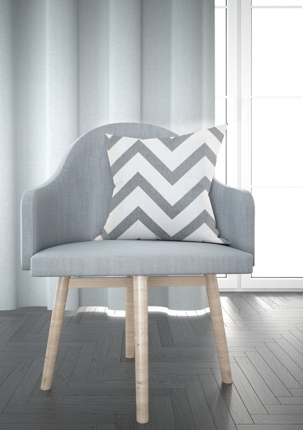 Grey and White Striped Cushion Covers | CoverMyCushion